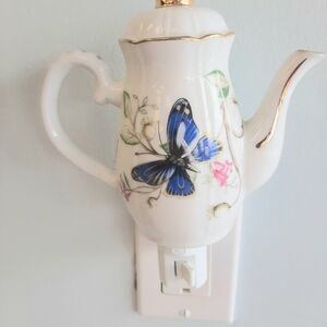 Floral Butterfly Wall Decor Night Light